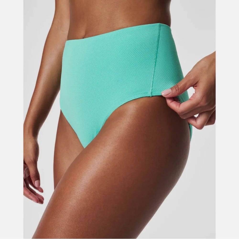 NWT Spanx Swim Pique Hi-Rise Cheeky Bottom